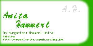 anita hammerl business card